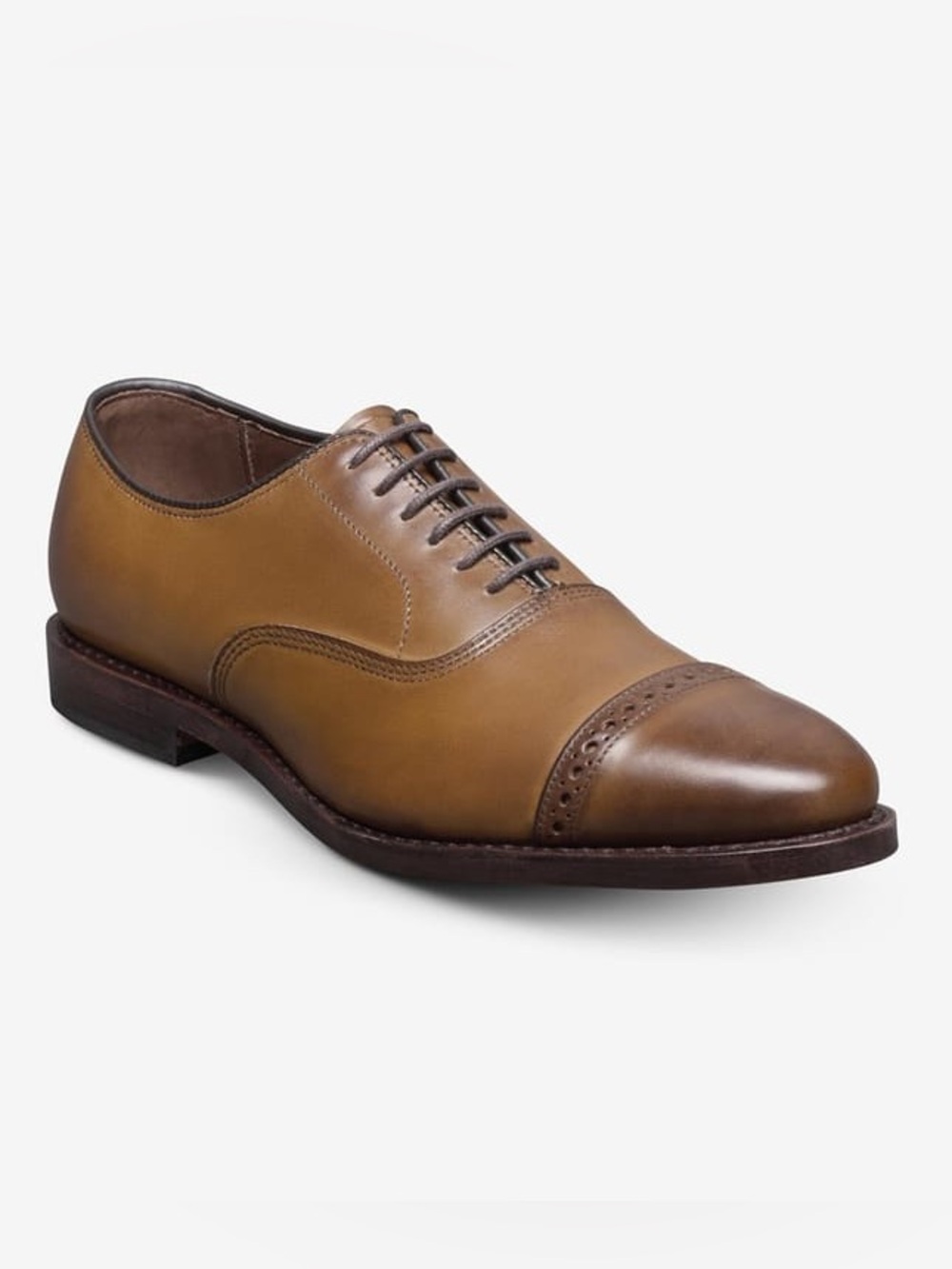 Allen Edmonds Fifth Avenue Cap-toe Oxford Brown Leather Dress Shoe 10.5 Wide